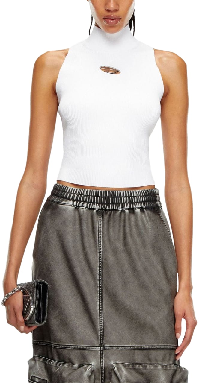 Diesel Top White Wit