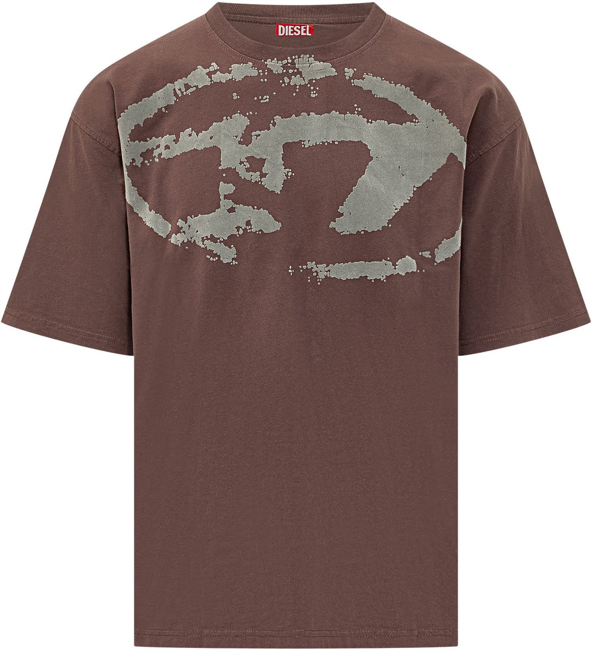 Diesel T-shirt Con Stampa Grafica Diesel Bruin