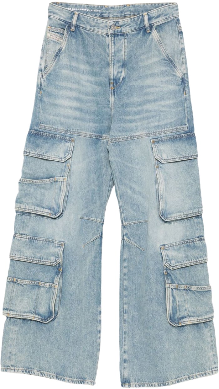 Diesel Jeans Clear Blue Blauw