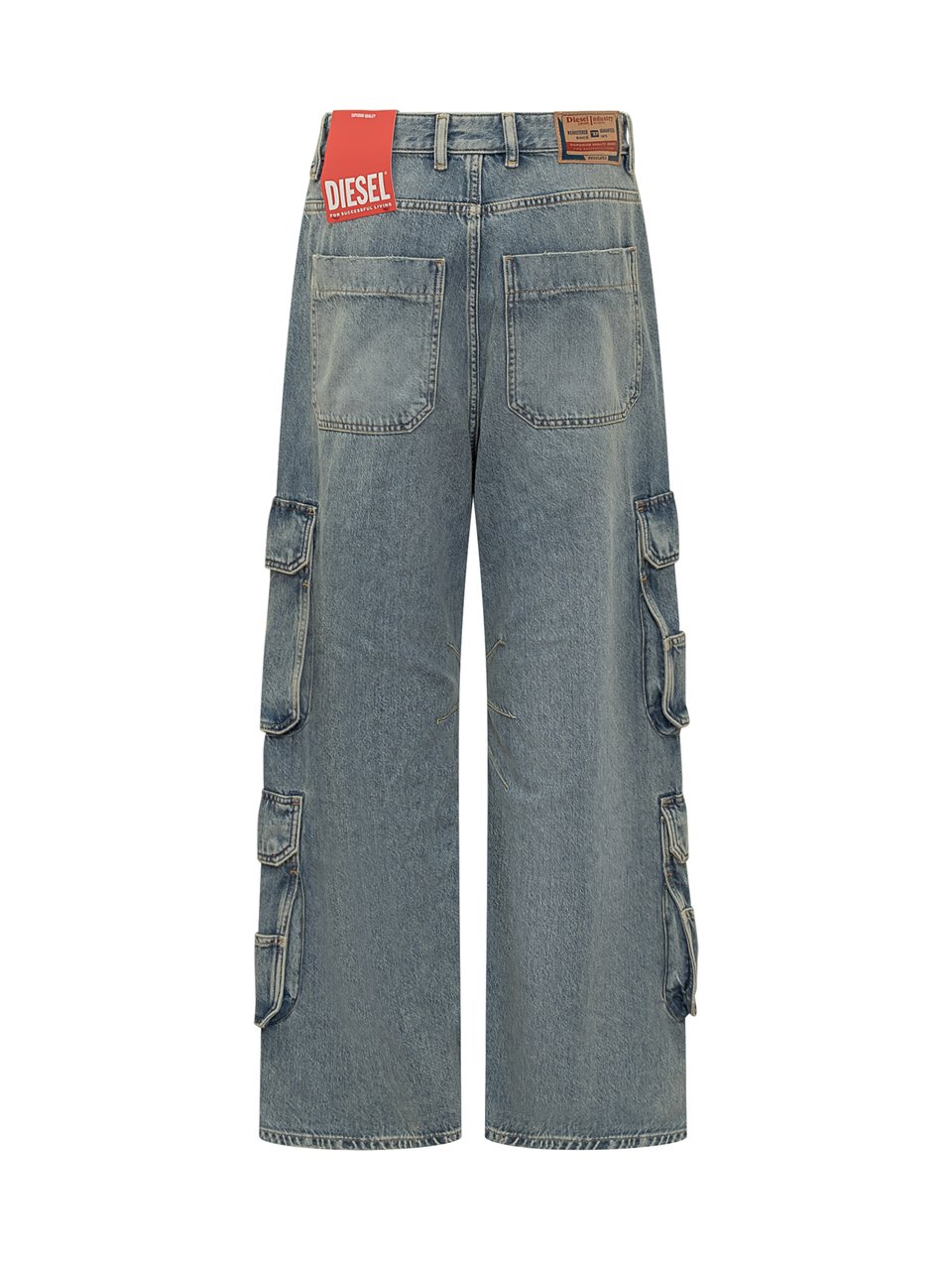 Diesel Jeans cargo Diesel con tasche Blauw