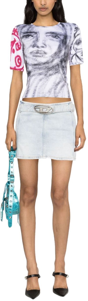 Diesel Skirts Denim Blauw