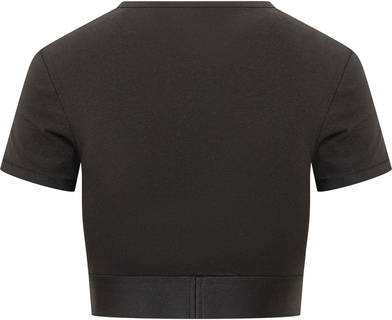 Diesel T-shirt Corta con Logo Zwart