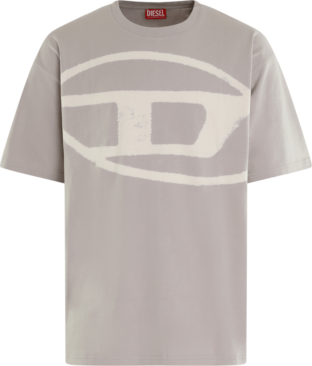 Diesel Heren T-Boxt-Bleach T-Shirt Grijs Grijs