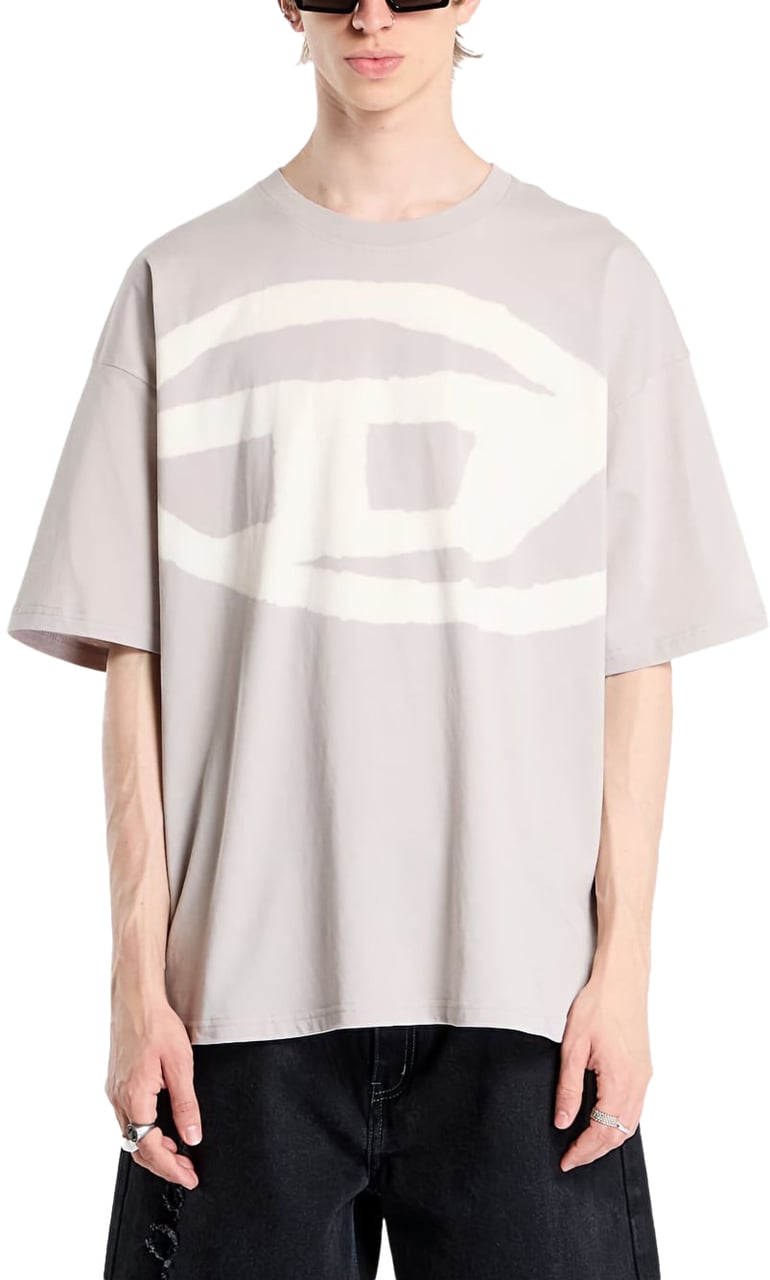 Diesel T-Shirts And Polos Grey Grijs