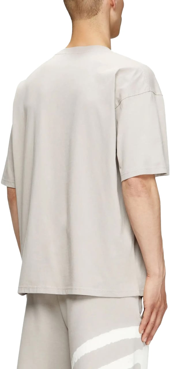 Diesel Boxy T-shirt Bleach Grijs