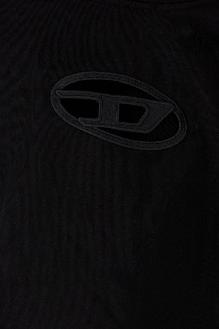 Diesel Diesel Black cotton blend sweatshirt Zwart