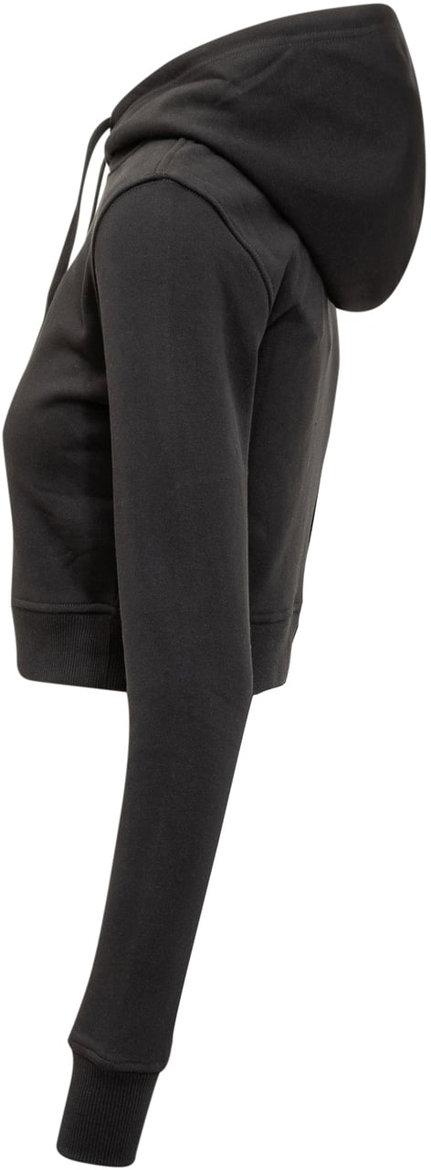 Diesel Felpa Diesel Crop con Cappuccio e Logo Zwart