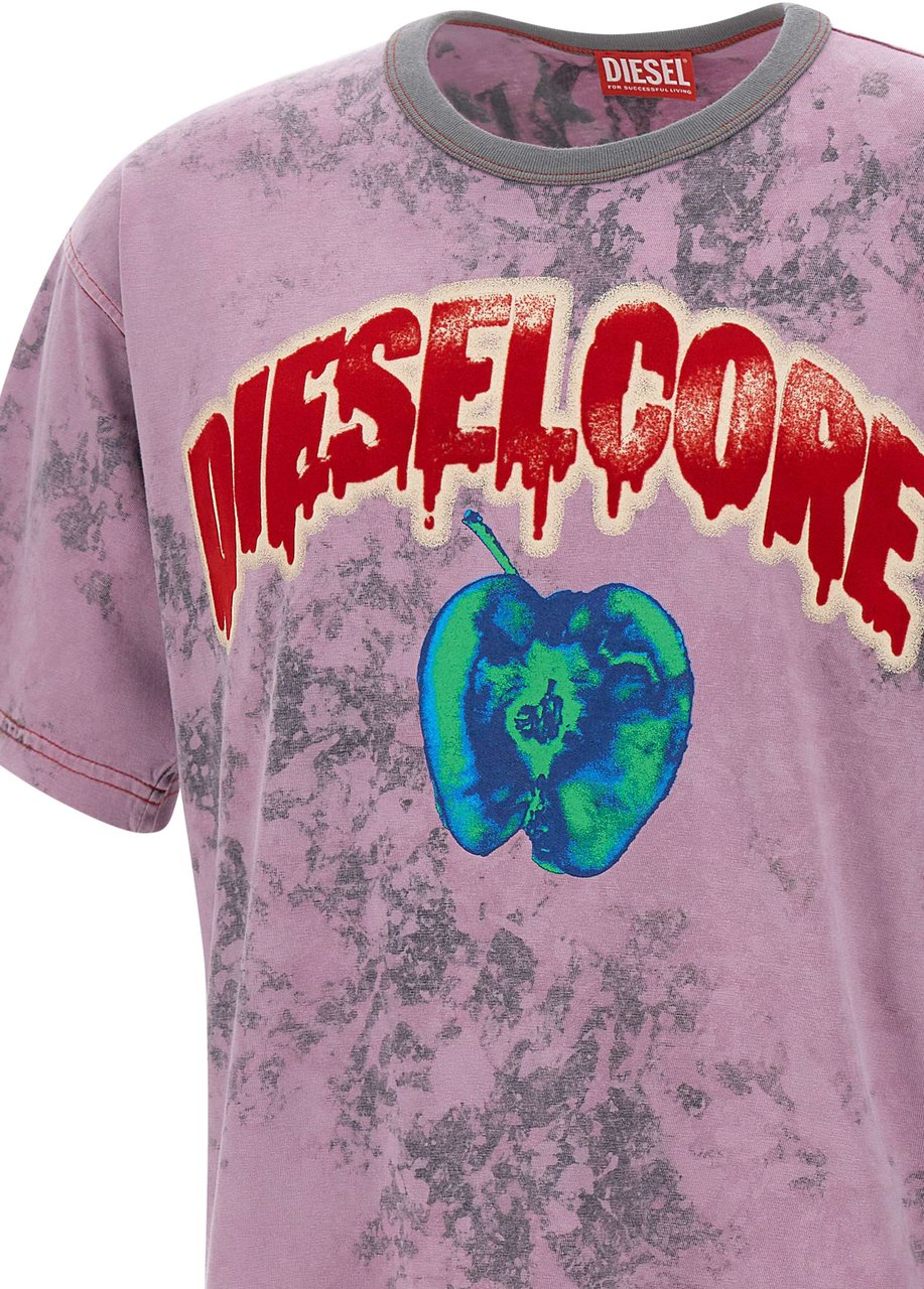 Diesel T-Shirts And Polos Purple Paars