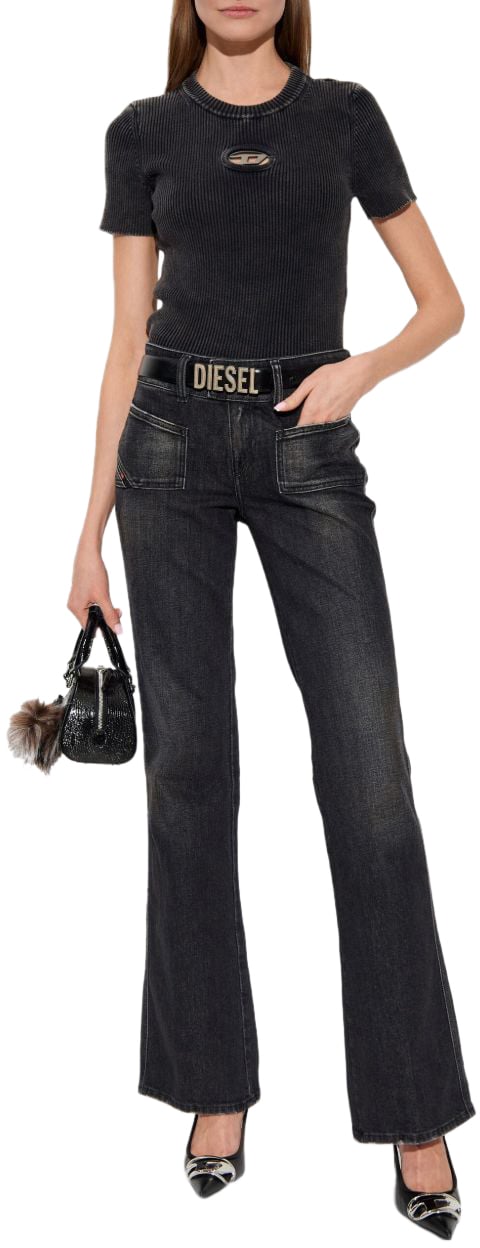 Diesel T-Shirts And Polos Black Zwart