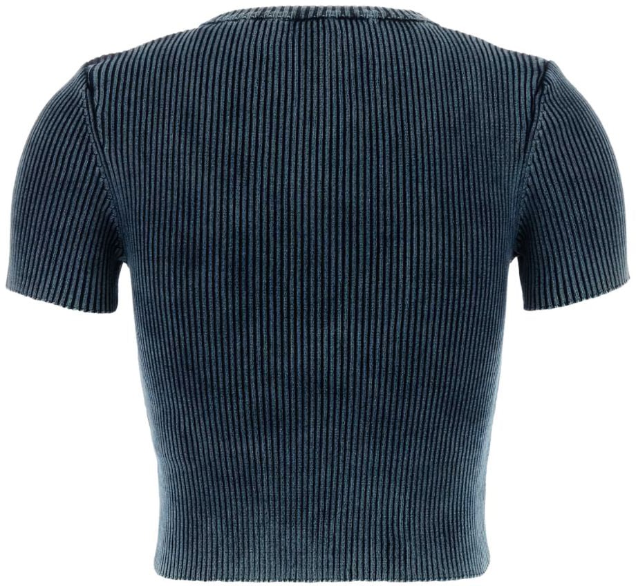 Diesel T-Shirts And Polos Light Blue Blauw