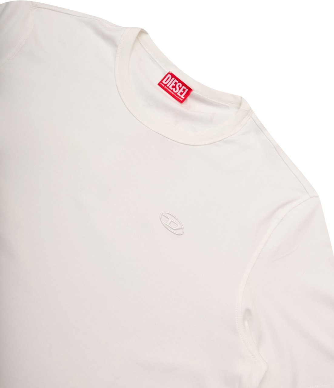 Diesel T-Shirt T-Adjust-Slits R17 Bianca Wit