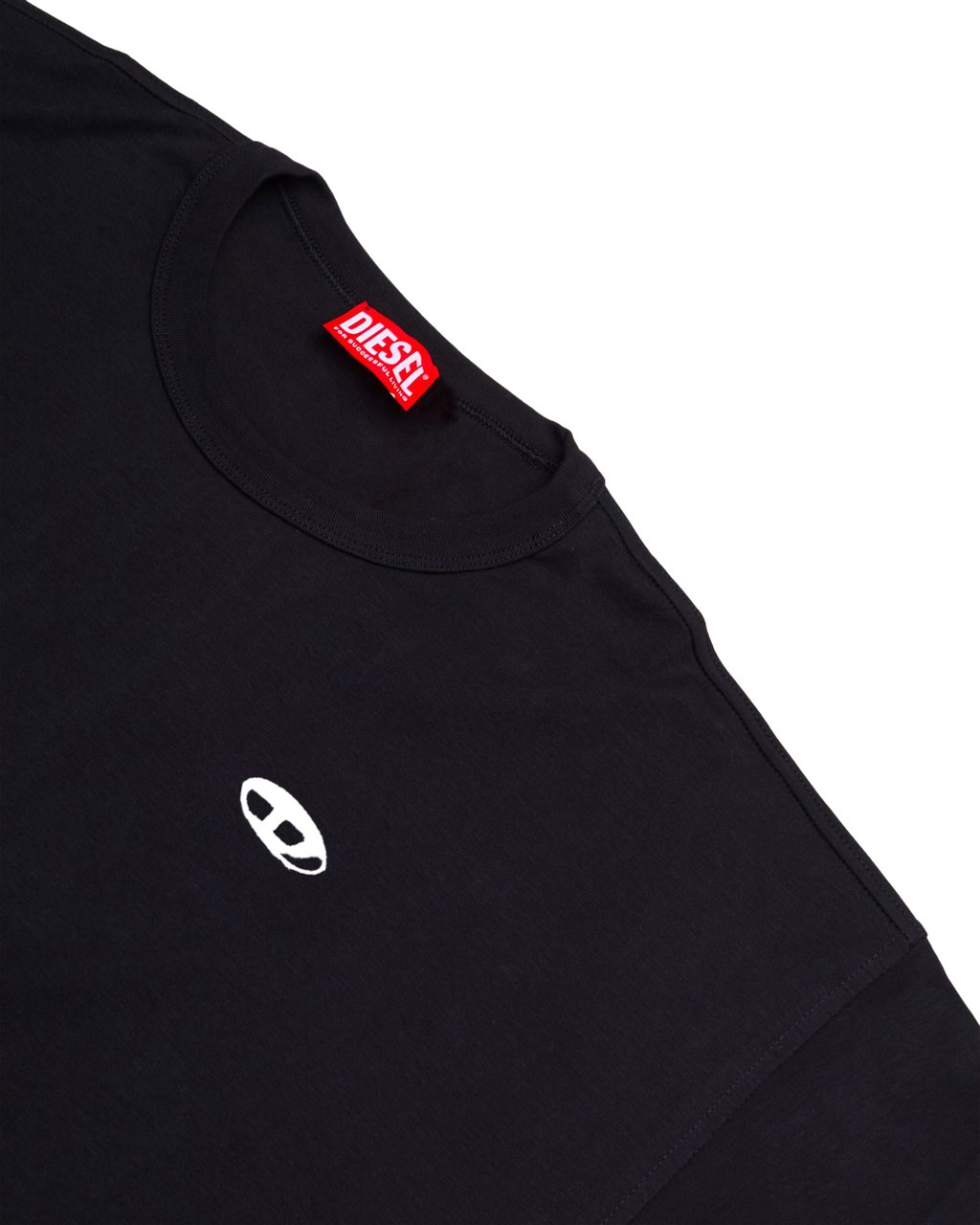 Diesel T-Shirt T-Adjust-Slits-R17 Nero Zwart