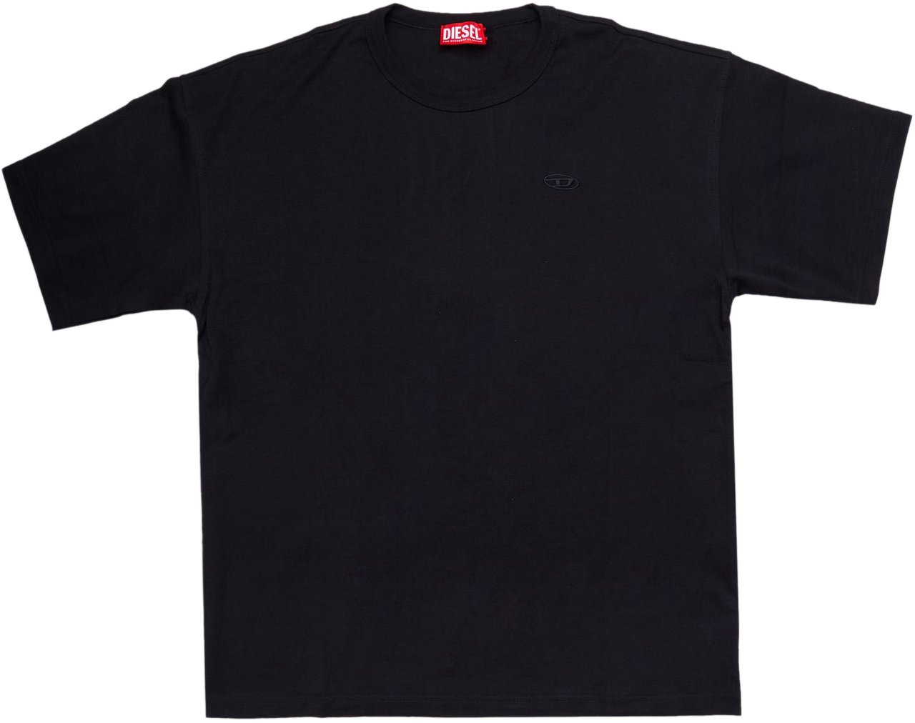 Diesel T-Shirt T-Adjust-Slits-R17 Nero Zwart