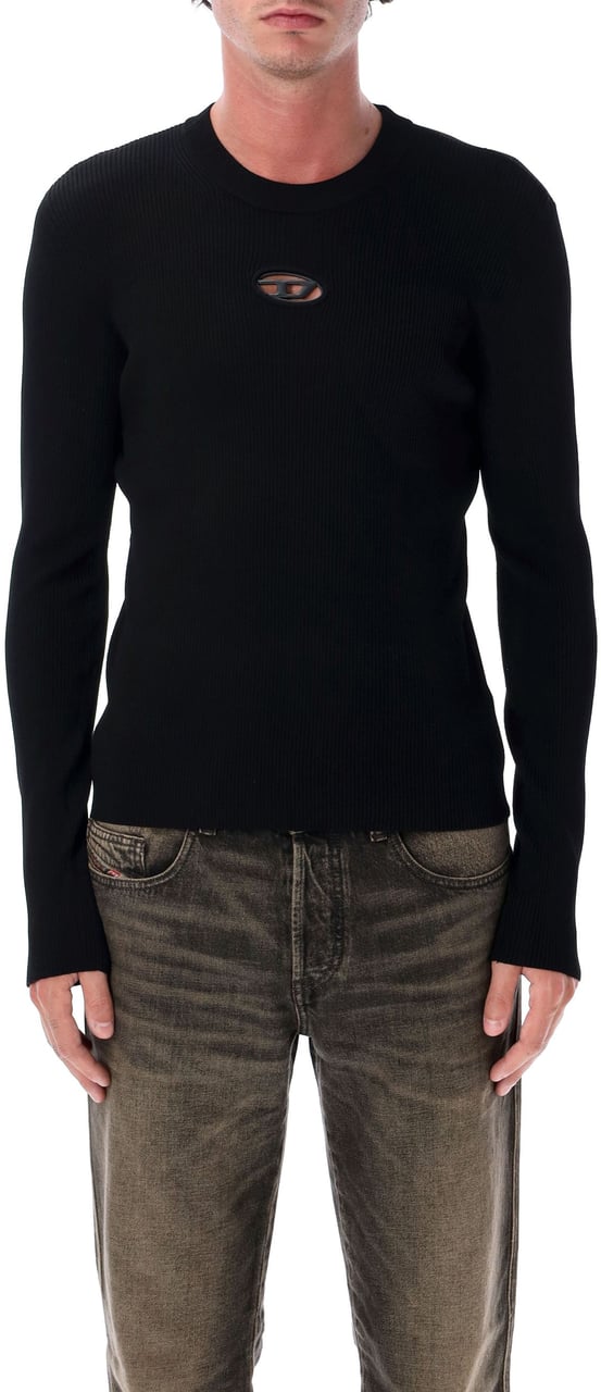 Diesel Oval D Sweater Nero Zwart