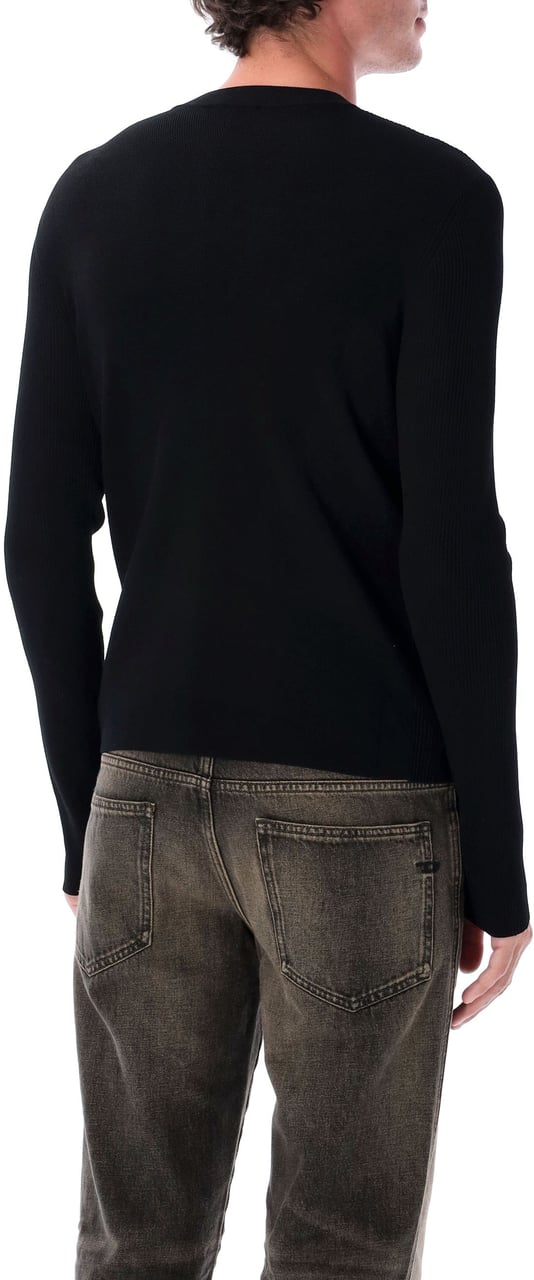 Diesel Oval D Sweater Nero Zwart