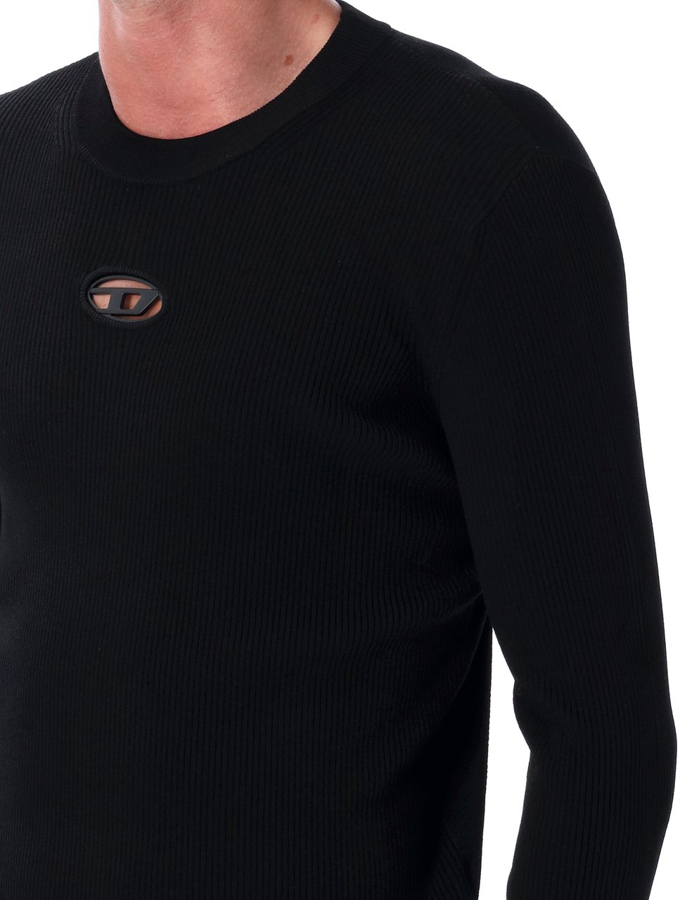 Diesel Oval D Sweater Nero Zwart