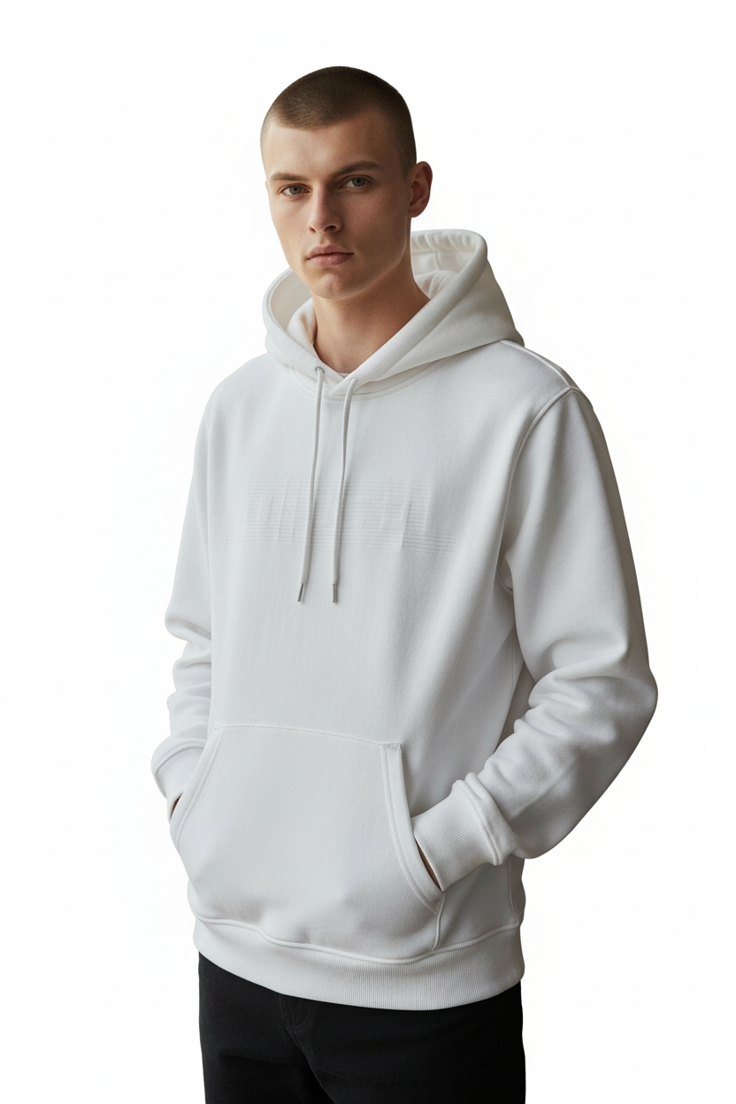 Diesel Classic Pullover Hoodie Wit