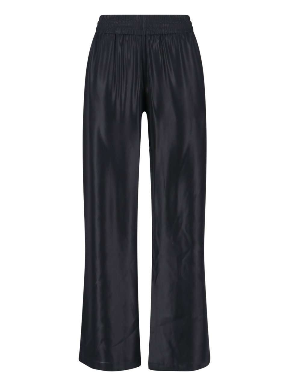 Diesel Mid-Rise Black Pants With Adjustable Waist And Subtle Logo Zwart