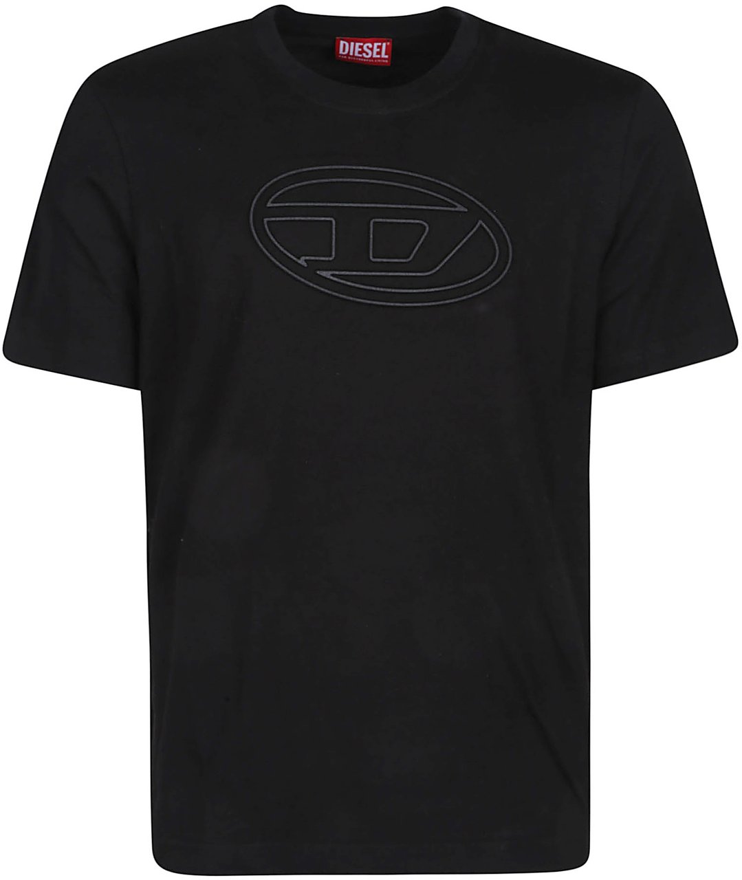 Diesel Adjust Bigoval T-shirt Black Zwart