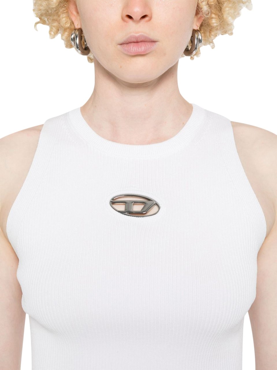 Diesel Top White Wit