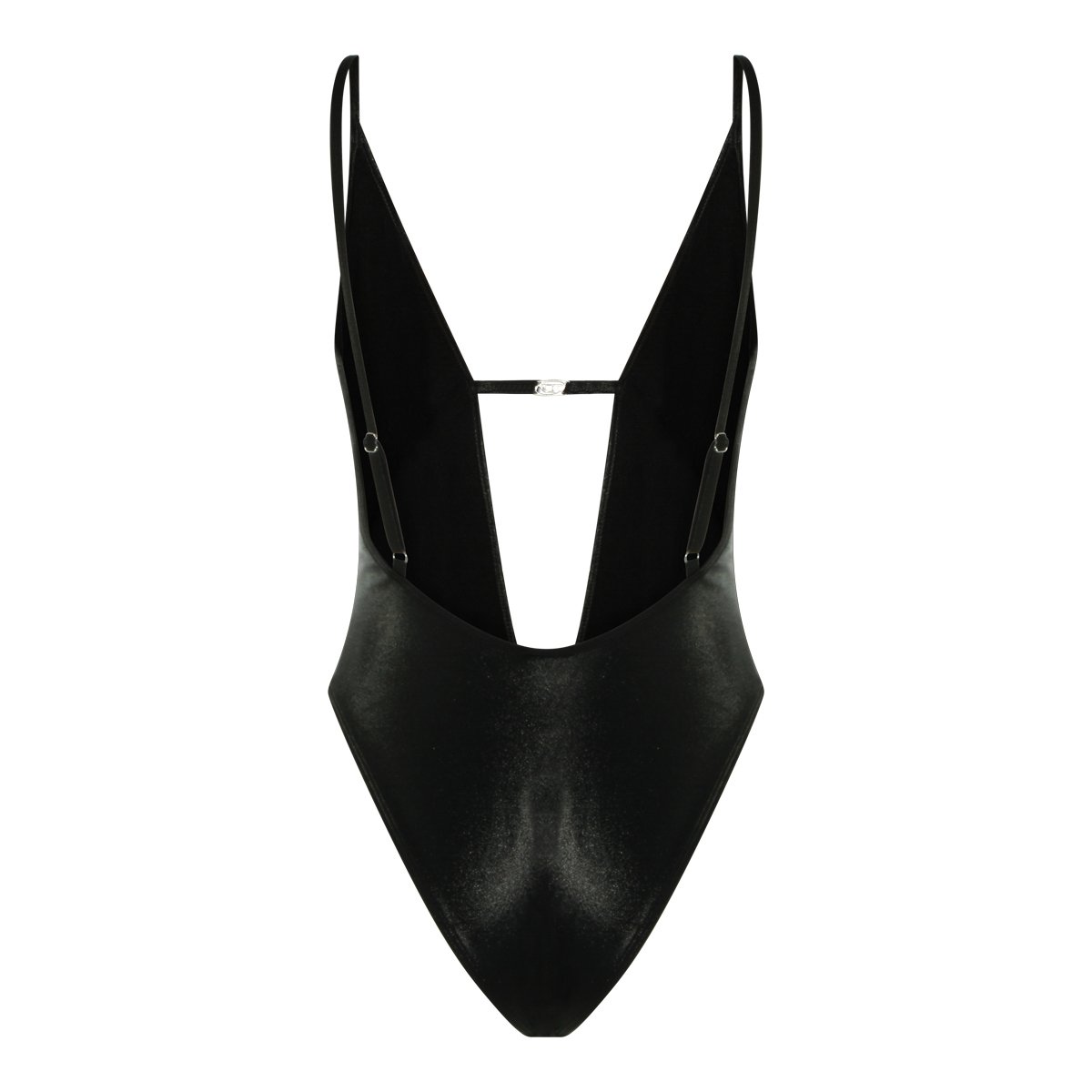 Diesel Black V-Neckline Swimsuit Zwart