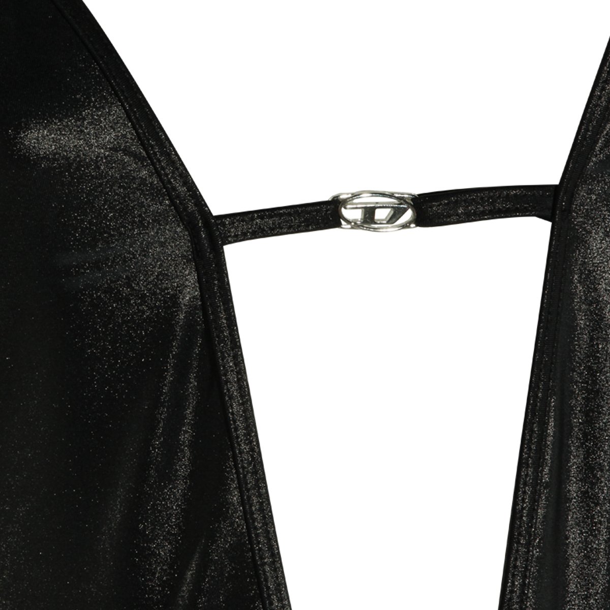 Diesel Black V-Neckline Swimsuit Zwart