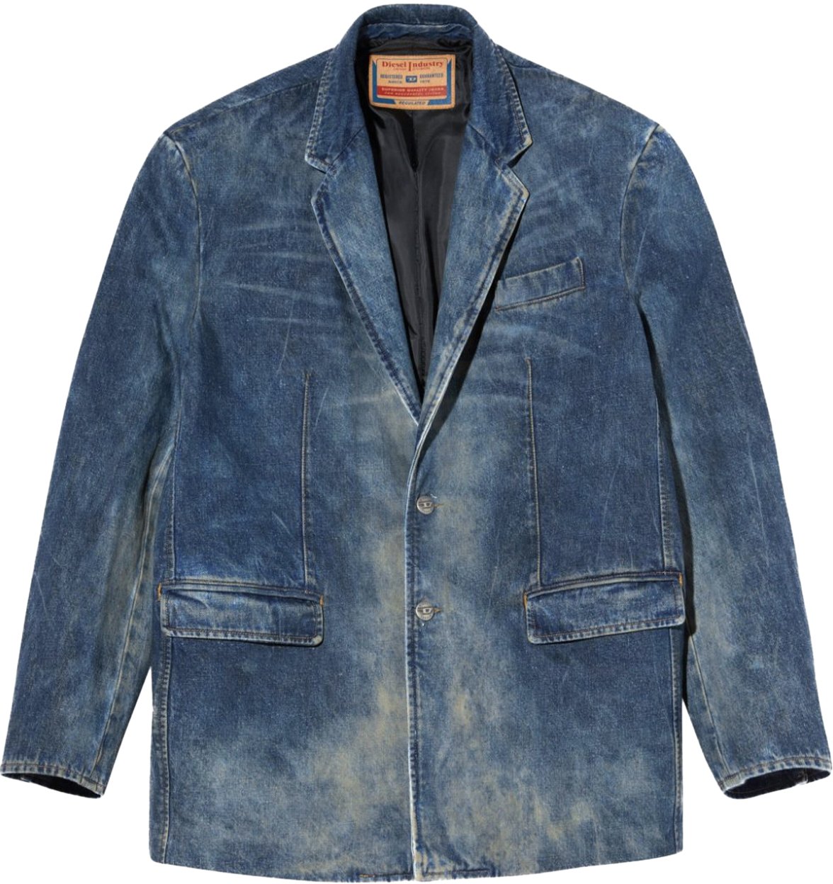 Diesel Over Dd Blazer Denim Blauw