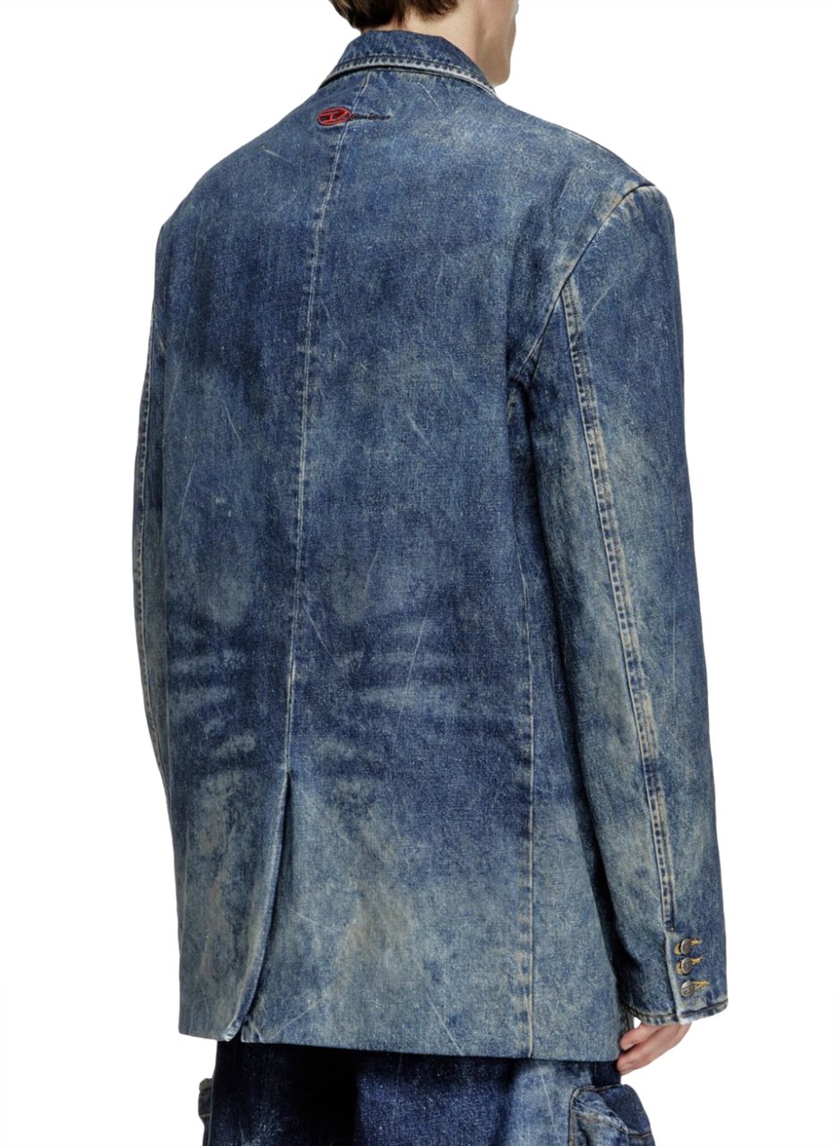 Diesel Over Dd Blazer Denim Blauw