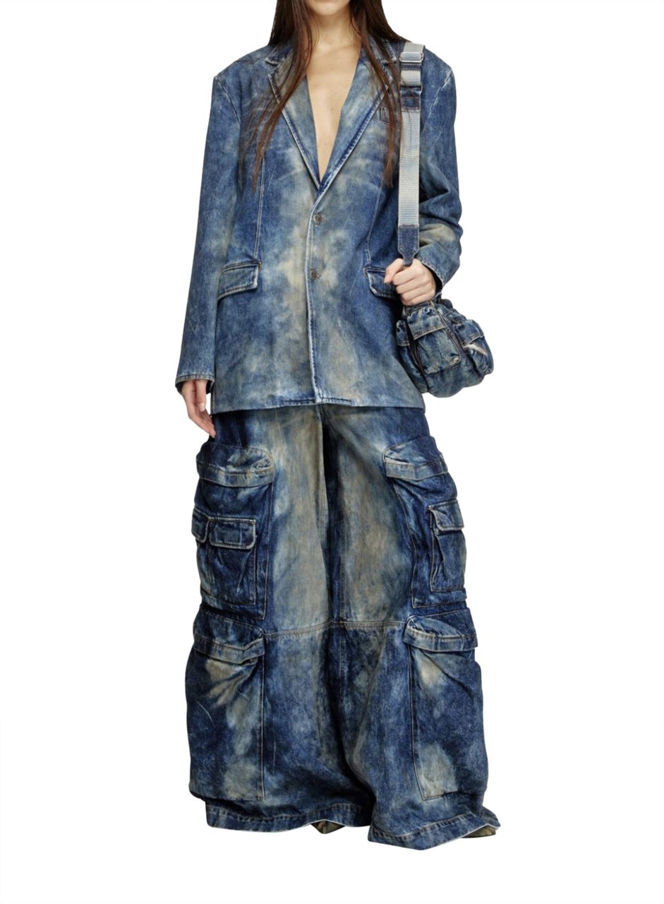 Diesel Over Dd Blazer Denim Blauw