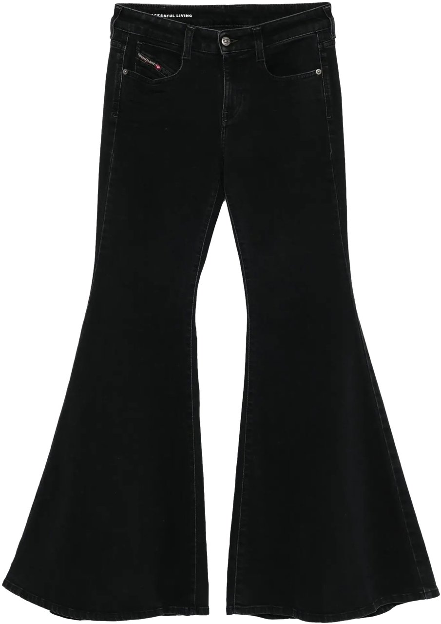 Diesel 1970 D Bleess Denim Pants Black Zwart