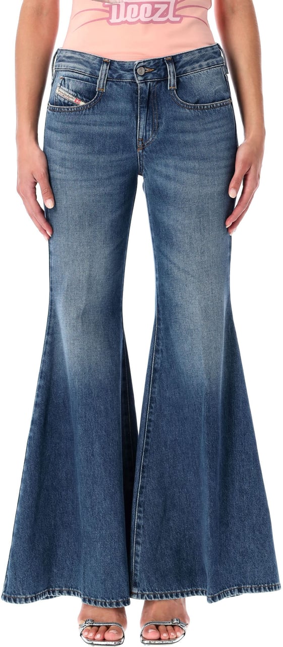 Diesel 1970 D-Bleess Flared Denim Blu Blauw