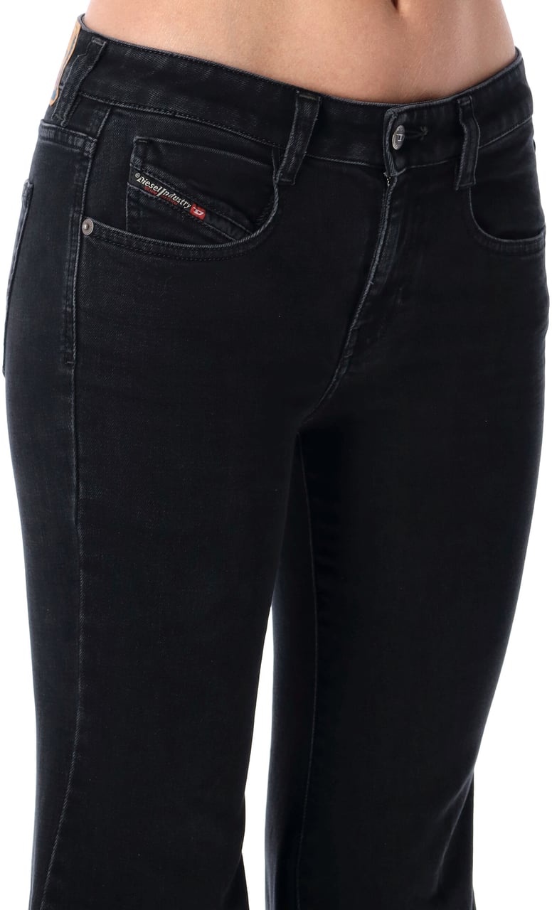 Diesel 1970 D-Bleess Flared Denim Nero Zwart