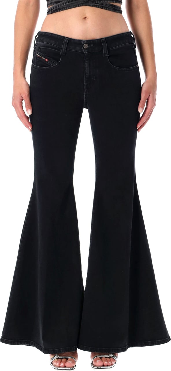 Diesel 1970 D-Bleess Flared Denim Nero Zwart