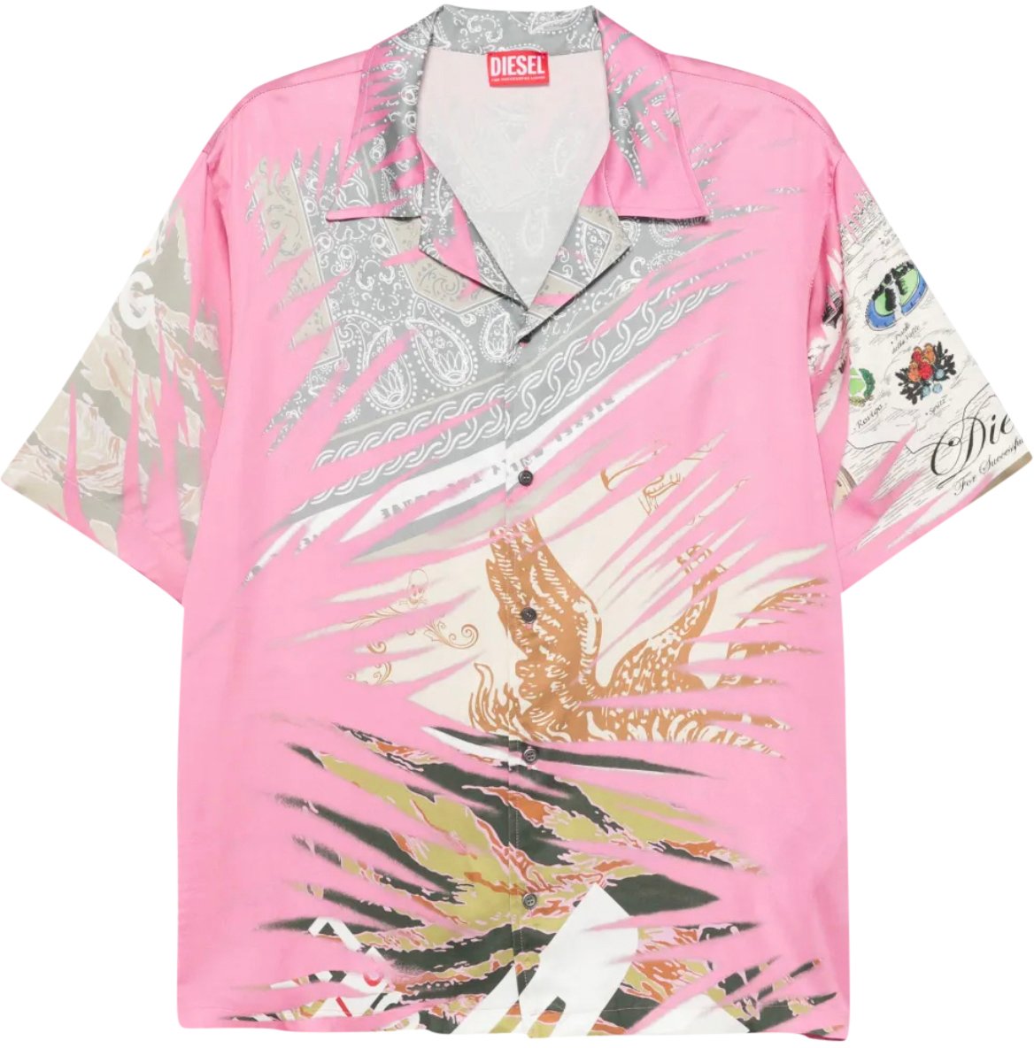 Diesel S Ulf Shirt Pink Divers