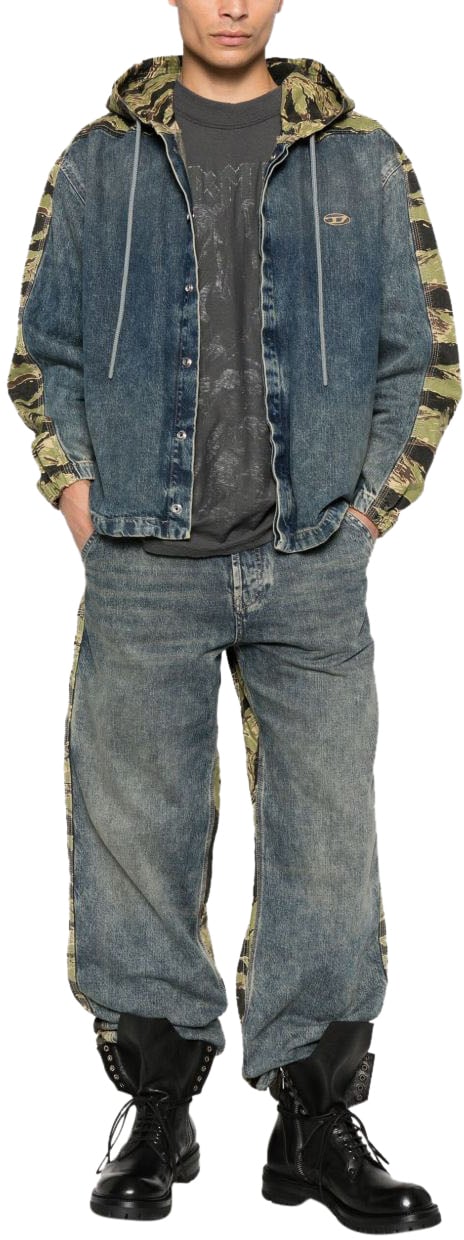 Diesel Jackets Denim Blauw