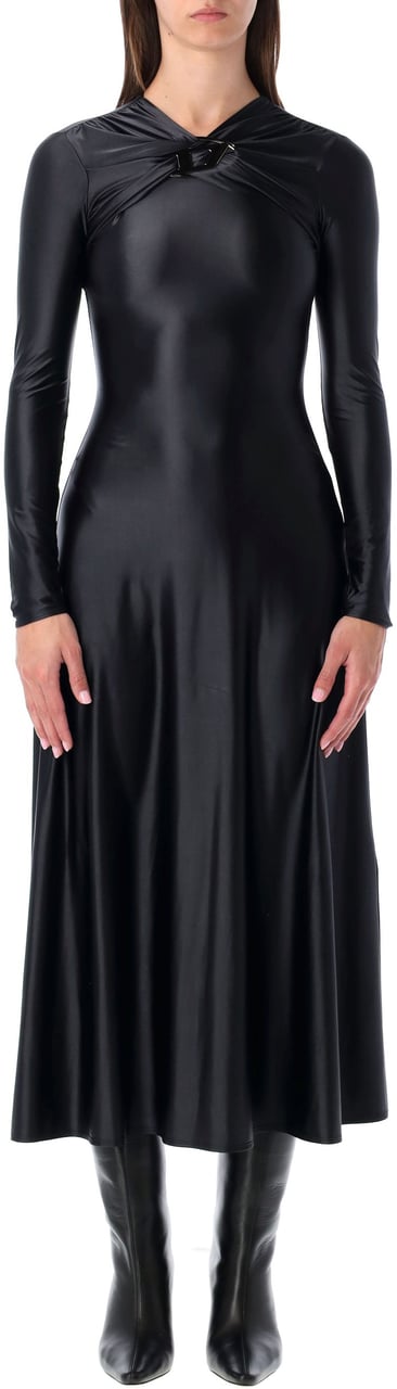 Diesel Diesel D-Iamo Midi Logo Dress Zwart