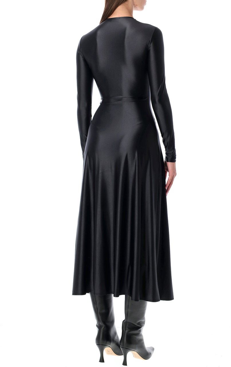 Diesel Diesel D-Iamo Midi Logo Dress Zwart
