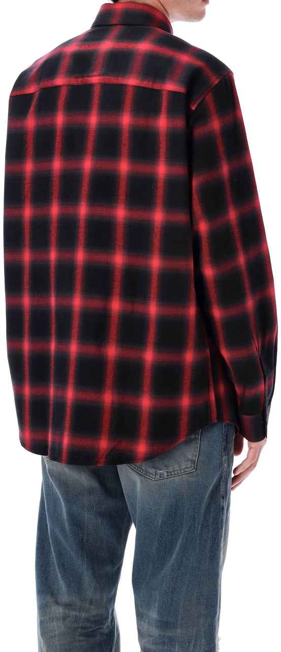 Diesel Oval D Check Shirt Red Check Rood