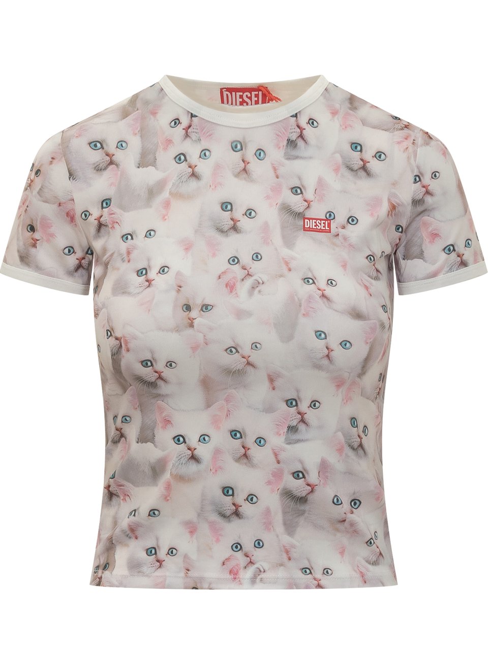 Diesel T-shirt Diesel con stampa gattini Divers