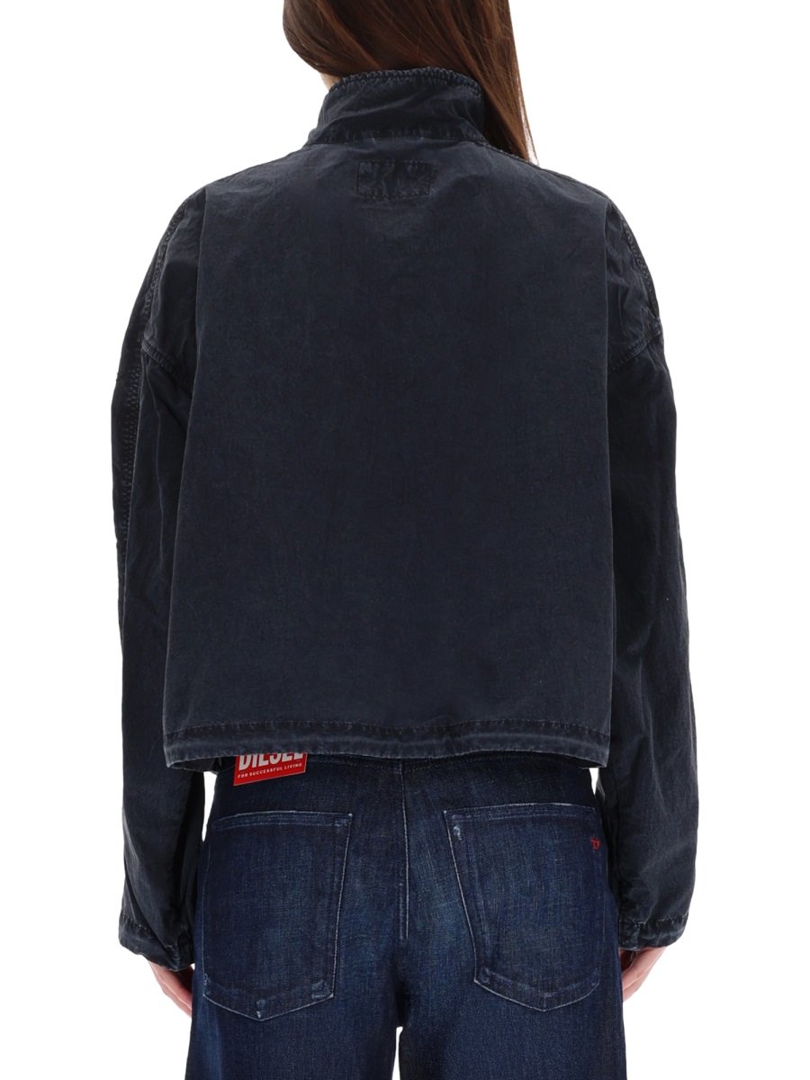 Diesel G-Leam-R1 Boxy Matte Jacket Zwart
