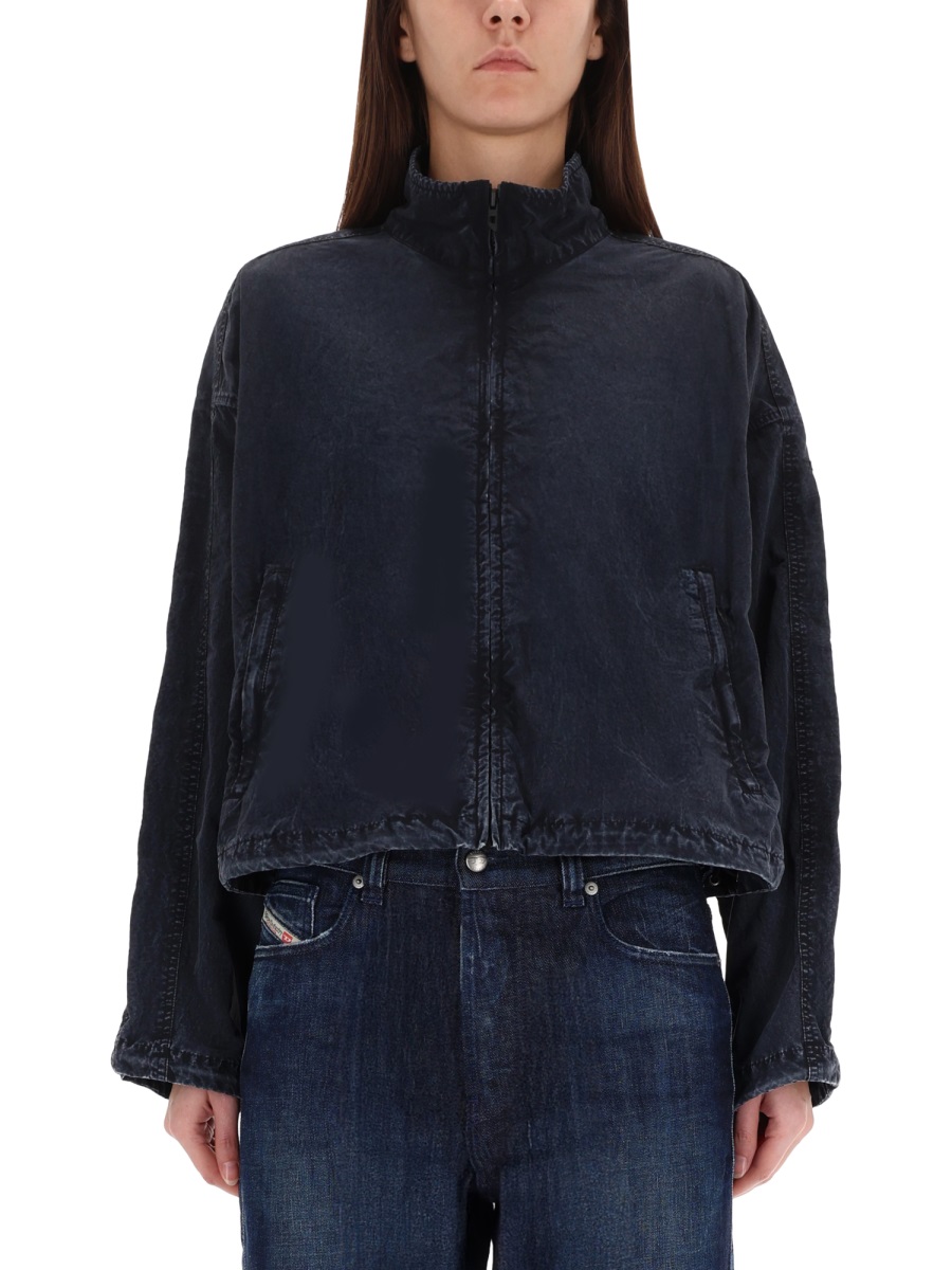 Diesel G-Leam-R1 Boxy Matte Jacket Zwart