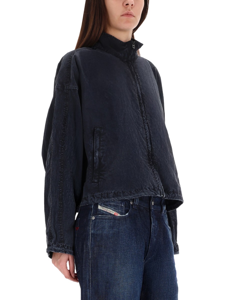 Diesel G-Leam-R1 Boxy Matte Jacket Zwart
