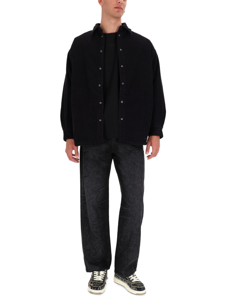 Diesel S-Baggy-Padd-Hgbk Oversized Shirt Zwart