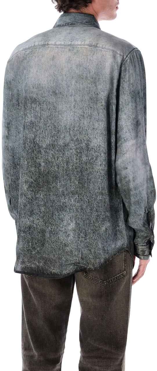 Diesel Fluid Shirt Dk Grey Grijs
