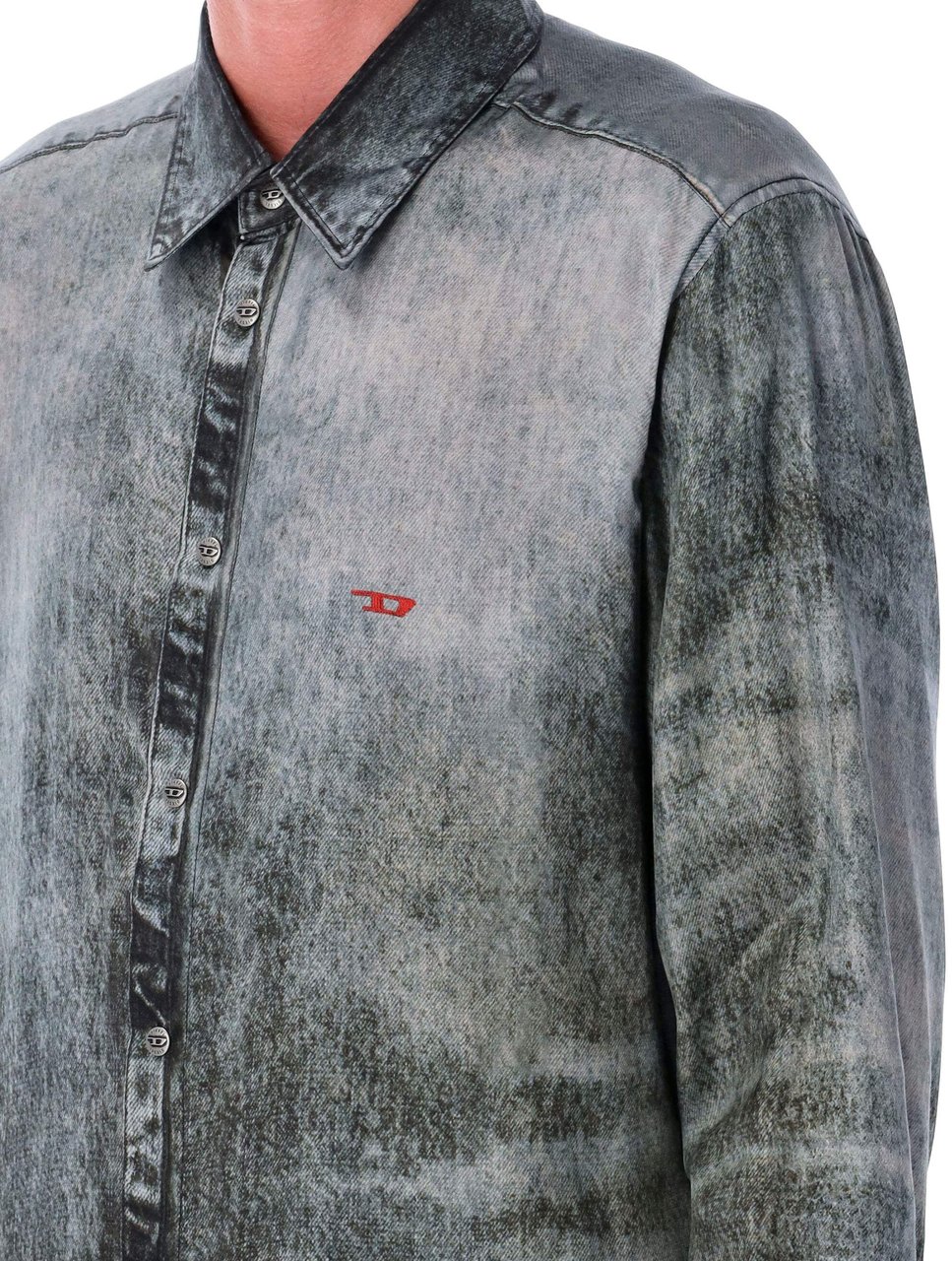 Diesel Fluid Shirt Dk Grey Grijs
