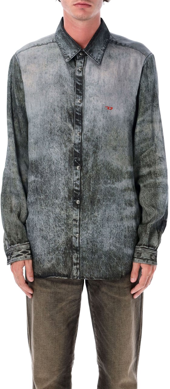 Diesel Fluid Shirt Dk Grey Grijs