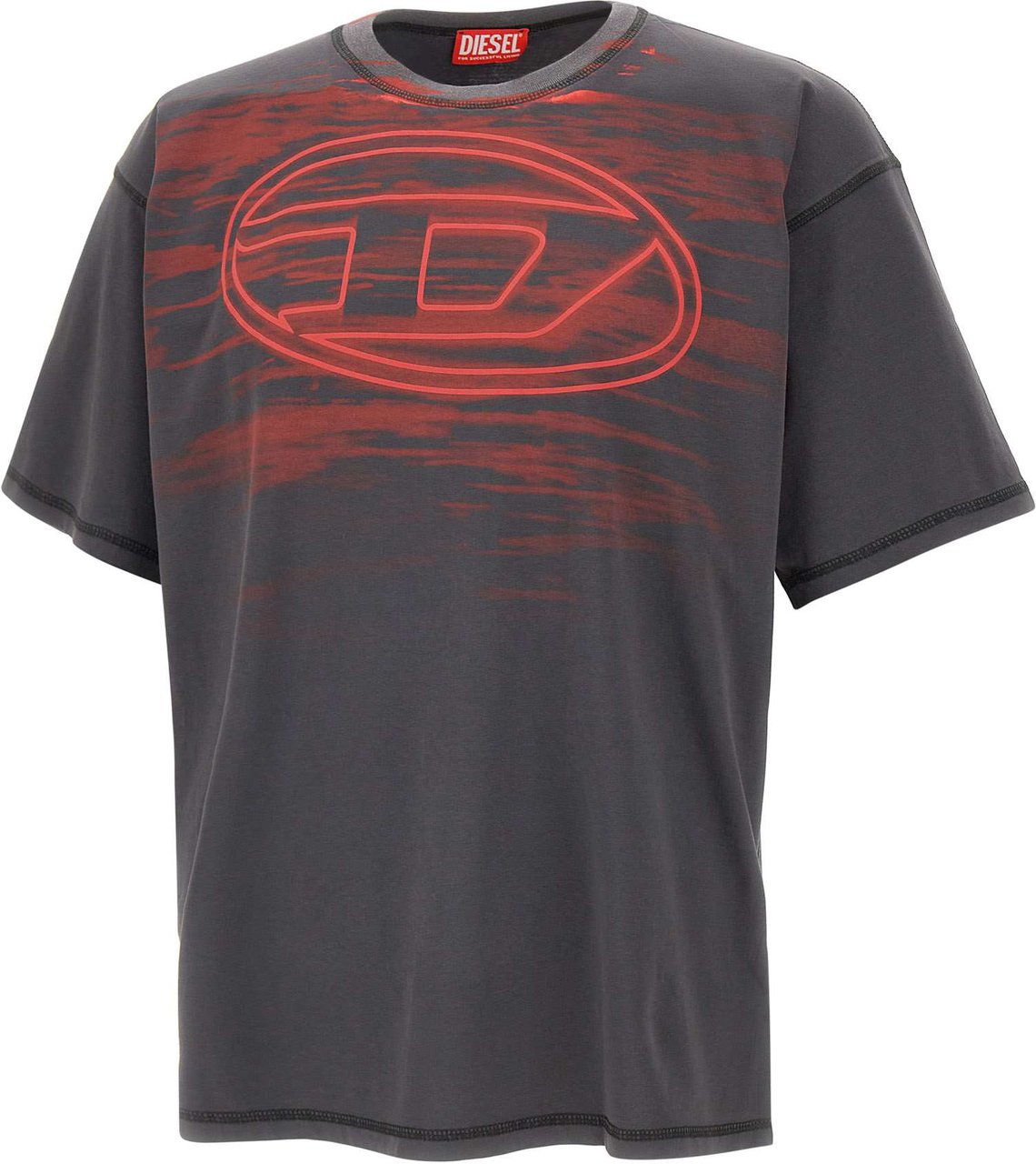 Diesel T-Shirts And Polos Grey Grijs