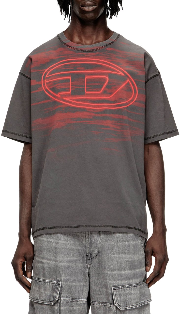 Diesel T Boxt T5 T-Shirt Grijs