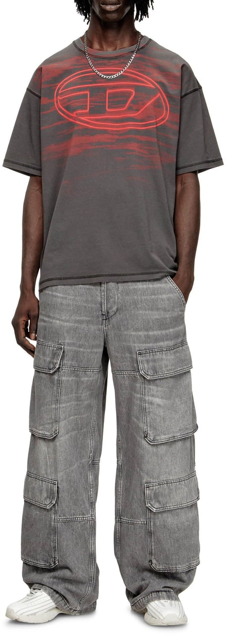 Diesel T Boxt T5 T-Shirt Grijs