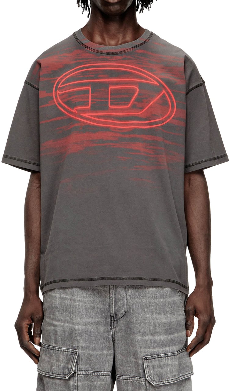 Diesel T Boxt T5 T-Shirt Grijs